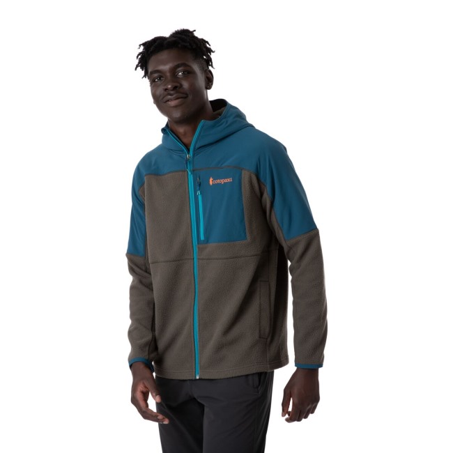 Cotopaxi Indigo-iron Abrazo Kapuzen-fleecejacke Mit Durchgehendem Reißverschluss Herrenkollektionen
