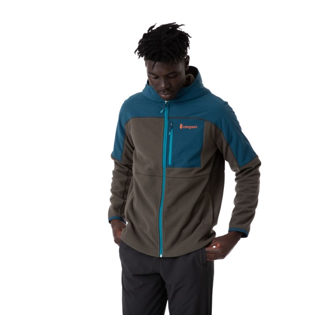 Cotopaxi Indigo-iron Abrazo Kapuzen-fleecejacke Mit Durchgehendem Reißverschluss Herrenkollektionen