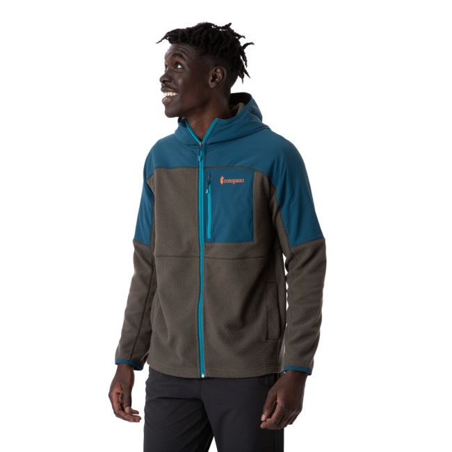 Cotopaxi Indigo-iron Abrazo Kapuzen-fleecejacke Mit Durchgehendem Reißverschluss Herrenkollektionen