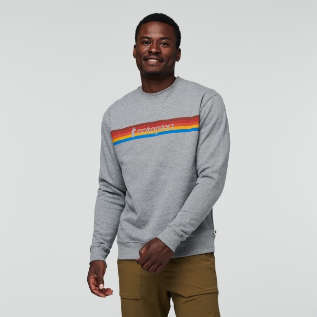 Origins Cotopaxi Heather Grey On The Horizon Bio-Sweatshirt Mit Rundhalsausschnitt Herren
