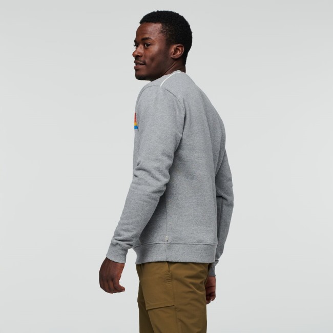 Origins Cotopaxi Heather Grey On The Horizon Bio-Sweatshirt Mit Rundhalsausschnitt Herren