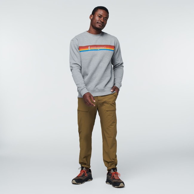 Origins Cotopaxi Heather Grey On The Horizon Bio-Sweatshirt Mit Rundhalsausschnitt Herren