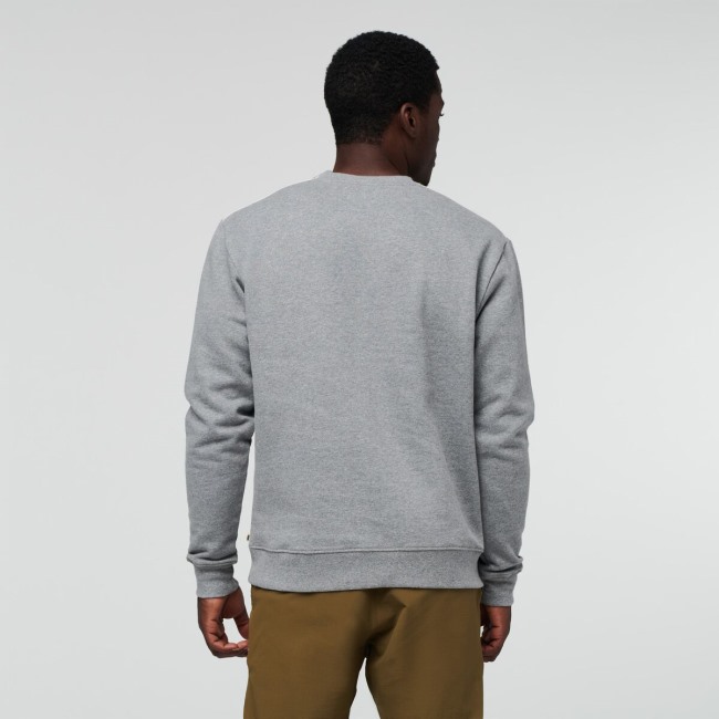 Origins Cotopaxi Heather Grey On The Horizon Bio-Sweatshirt Mit Rundhalsausschnitt Herren