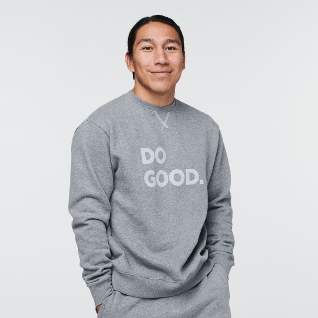 Do Good Crew Sweatshirt Herren Cotopaxi Grau Meliert Hot